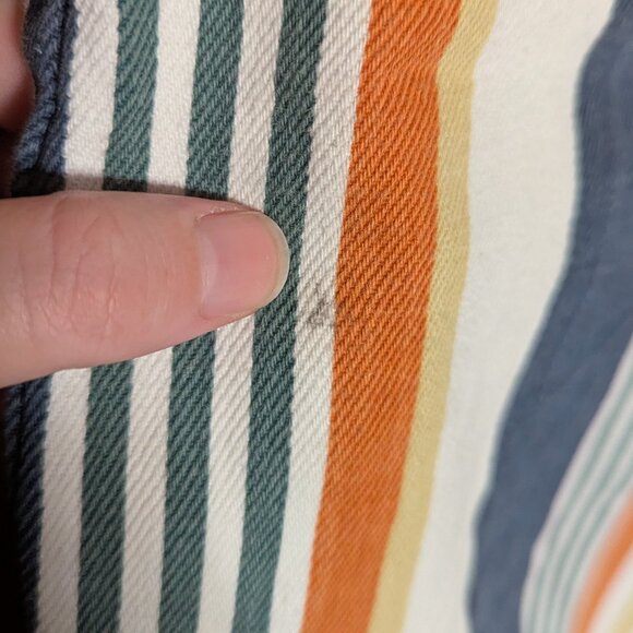 BDG Colorful Striped Straight Cropped Pants, 29x30 - Picture 8 of 8